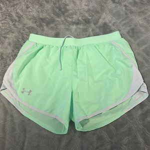 Under armour mint green workout shorts size small